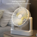 Portable Retractable USB Home Desktop Fan Large Wind Power Outdoor Ceiling Fan, Plug-in Model, Charging Model