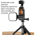 For DJI Osmo Pocket 3 HEPAIL Extended Adapter Protective Bezel Extension Handle Cold Shoe Adapter Bracket