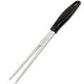 Outdoor Stainless Steel Barbecue Fork Food PP Handle Meat Spork