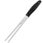 Outdoor Stainless Steel Barbecue Fork Food PP Handle Meat Spork