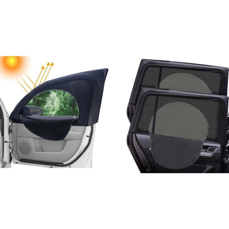 Car Sun Protection Anti-mosquito Window Zipper Sunshade, Front Window (Main+Auxiliary), Rear Window (Left+Right)