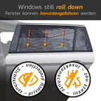 Car Sun Protection Anti-mosquito Window Zipper Sunshade, Front Window (Main+Auxiliary), Rear Window (Left+Right)