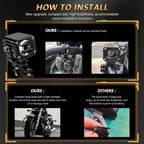 40W Motorcycle Wired Switch Integrated Waterproof Spotlight