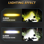 40W Motorcycle Wired Switch Integrated Waterproof Spotlight