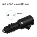 15A Car LED Indicator Light With Switch Cigarette Lighter Plug, LW-047-7
