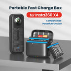 For Insta360 X4 AMagisn Battery Fast Charge Charging Box Sports Camera Accessories, For Insta360 X4