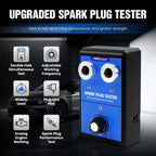 OBDResource High-Pressure Adjustable Dual-Hole Spark Plug Ignition Detector, EU Plug, US Plug