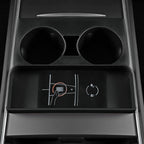 For Tesla Model3/Y Central Water Cup Limiter Silicone Coaster, Black, Gray, Pink