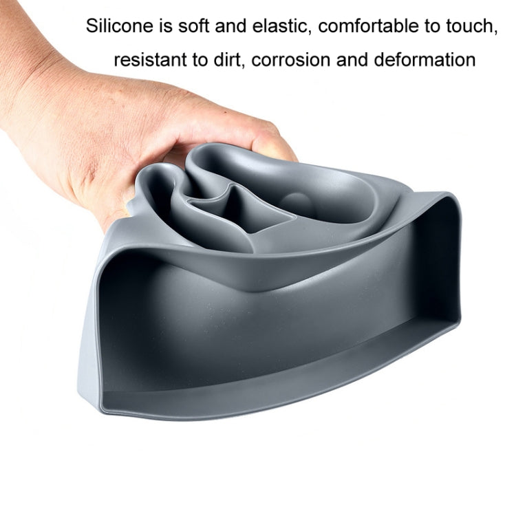For Tesla Model3/Y Central Water Cup Limiter Silicone Coaster, Black, Gray, Pink