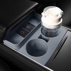 For Tesla Model3/Y Central Water Cup Limiter Silicone Coaster, Black, Gray, Pink