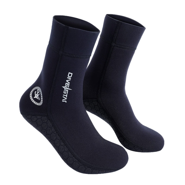 DIVESTAR Diving Neoprene Socks For Men Women Scuba Booties, 3mm Black, 5mm Black