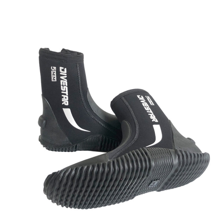 DIVESTAR 5mm Diving Boots Neoprene Shoes With Puncture Resistant Sole, NO.6 (37/38), NO.7 (39), NO.8 (40/41), NO.9 (42), NO.10 (43), NO.11 (44), NO.12 (45), NO.13 (46)