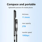 Blueendless M3N Magnetic M.2 2230 / 2242 NVMe SSD Enclosure 10Gbps Type-C USB3.1 SSD Case For Mobile Phone, M3N