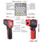 Infrared Thermometer Electronic Color Screen Thermometer, TASI TA601C -50-880 Degrees Celsius