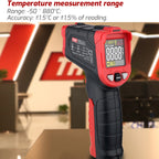 Infrared Thermometer Electronic Color Screen Thermometer, TASI TA601C -50-880 Degrees Celsius