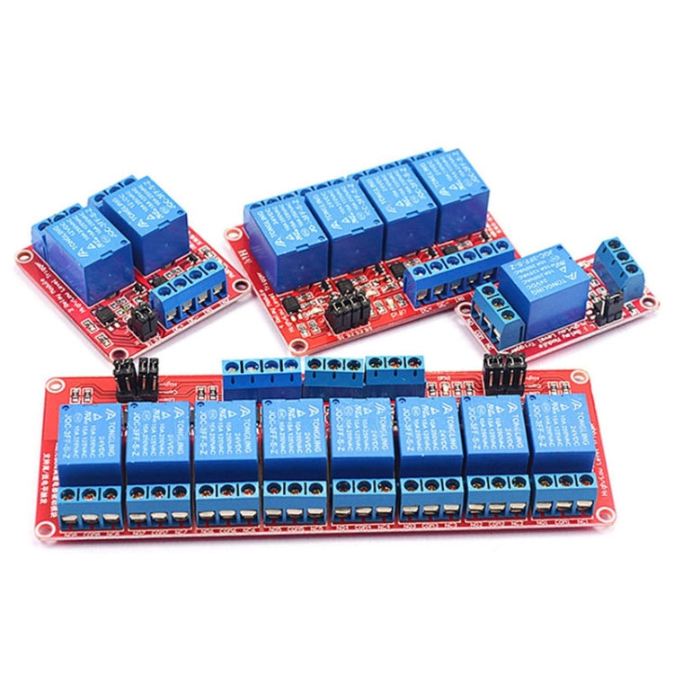 Relay Module With Optocoupler Isolation Supports High And Low Level Trigger Expansion Board, 2 Way 5V, 4 Way 5V, 8 Way 5V