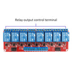 Relay Module With Optocoupler Isolation Supports High And Low Level Trigger Expansion Board, 2 Way 5V, 4 Way 5V, 8 Way 5V