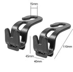3pcs Car Foldable Hook Multifunctional Rear Seat Phone Holder