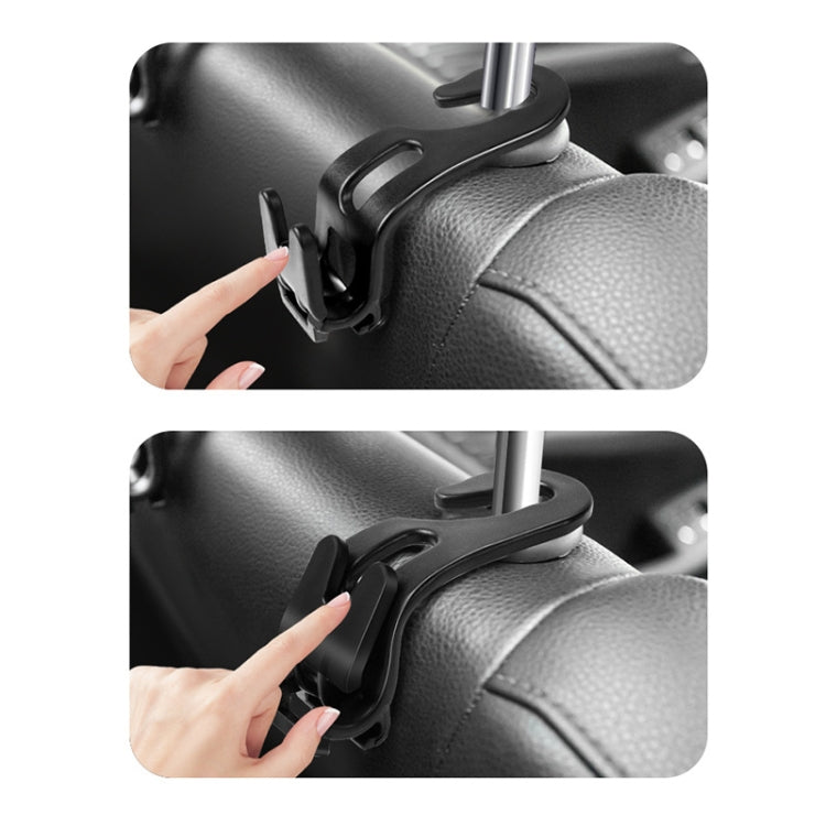 3pcs Car Foldable Hook Multifunctional Rear Seat Phone Holder