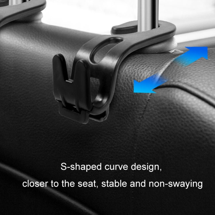 3pcs Car Foldable Hook Multifunctional Rear Seat Phone Holder