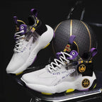 Men Outdoor Basketball Shoes Thick Bottom Non-Slip Teenage Sneakers Soft Bottom Running Shoes, 39, 40, 41, 42, 43, 44, 45