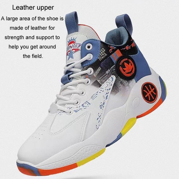 Men Outdoor Basketball Shoes Thick Bottom Non-Slip Teenage Sneakers Soft Bottom Running Shoes, 39, 40, 41, 42, 43, 44, 45