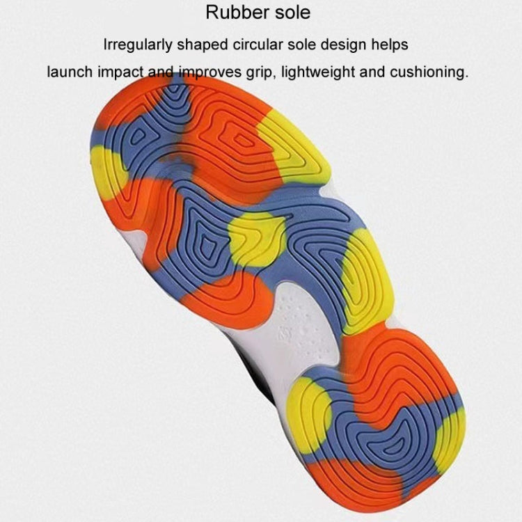 Men Outdoor Basketball Shoes Thick Bottom Non-Slip Teenage Sneakers Soft Bottom Running Shoes, 39, 40, 41, 42, 43, 44, 45