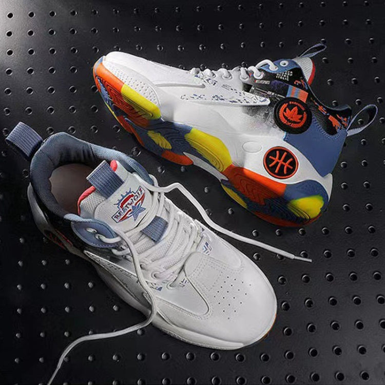 Men Outdoor Basketball Shoes Thick Bottom Non-Slip Teenage Sneakers Soft Bottom Running Shoes, 39, 40, 41, 42, 43, 44, 45