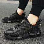 Men Air Cushion Sneakers Low Top Lace Running Shoes Mesh Breathable Sports Shoes, 39, 40, 41, 42, 43, 44