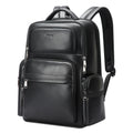 Bopai 61-98611 Large-capacity Waterproof First-layer Cowhide Laptop Backpack With USB+Type-C Port, 61-98611