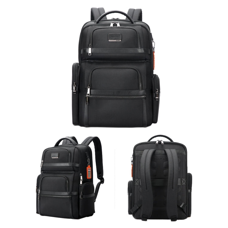 Bopai 61-121601 Large Capacity Waterproof Business Laptop Backpack With USB+Type-C Port