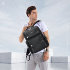 Bopai 61-121601 Large Capacity Waterproof Business Laptop Backpack With USB+Type-C Port
