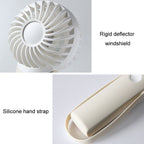 Portable Handheld Quiet Fan Silicone Hanging Neck Small Electrical Fan
