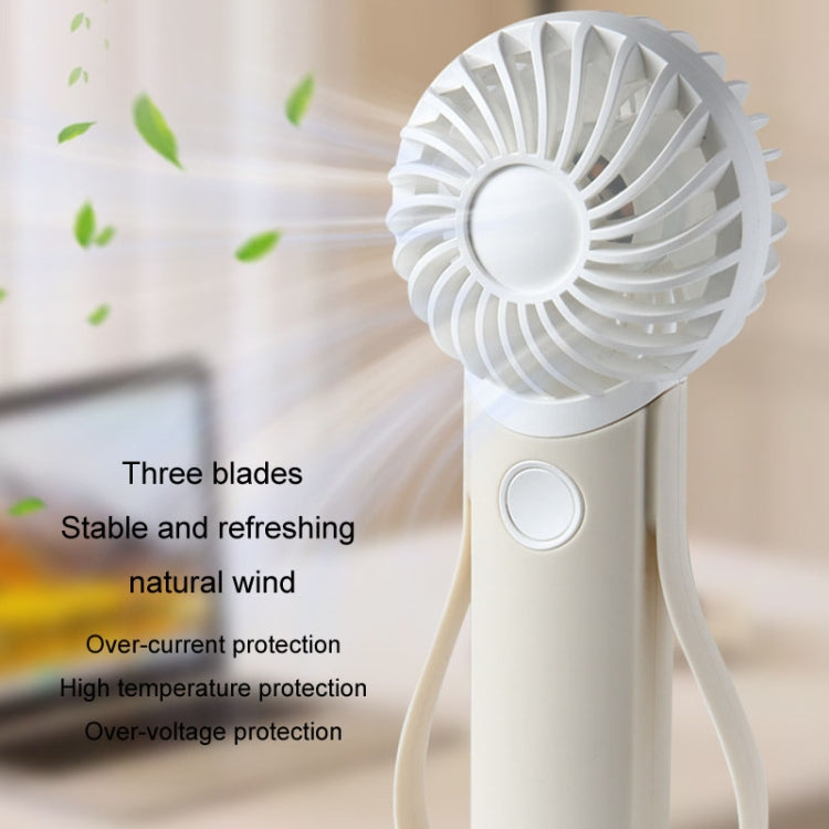 Portable Handheld Quiet Fan Silicone Hanging Neck Small Electrical Fan