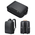 Bopai AL-61-122631B Large Capacity Cowhide Laptop Backpack With USB+Type-C Port, AL-61-122631B