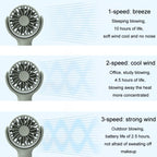 Mini Handheld Small Fan Rechargeable Mute Desktop Portable Fan