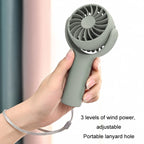 Mini Handheld Small Fan Rechargeable Mute Desktop Portable Fan