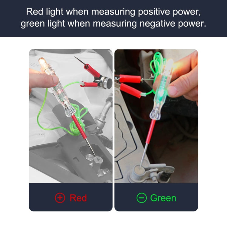 Automotive Maintenance Test Pen Set Multifunctional Electricity Measuring Tester Light Tool, 5pcs /Set