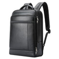 Bopai 61-120761 Large-capacity First-layer Cowhide Business Laptop Backpack With USB+Type-C Port, 61-120761