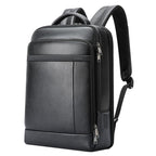 Bopai 61-120761 Large-capacity First-layer Cowhide Business Laptop Backpack With USB+Type-C Port, 61-120761