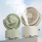 USB Charging Cooler Air Conditioning Fan Desktop Cooling Fan Swing Humidifier