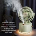 USB Charging Cooler Air Conditioning Fan Desktop Cooling Fan Swing Humidifier