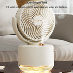 USB Charging Cooler Air Conditioning Fan Desktop Cooling Fan Swing Humidifier