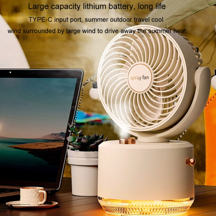 USB Charging Cooler Air Conditioning Fan Desktop Cooling Fan Swing Humidifier