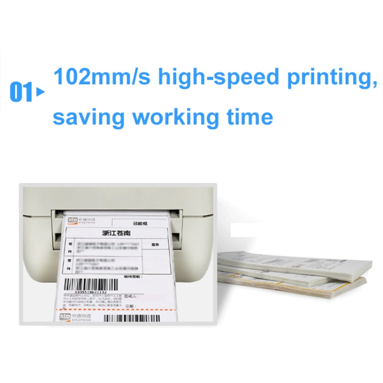 Xprinter XP-450B USB Port Supermarket Cashier Barcode Thermal Printer, US Plug, EU Plug, UK Plug