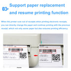 Xprinter XP-450B USB Port Supermarket Cashier Barcode Thermal Printer, US Plug, EU Plug, UK Plug