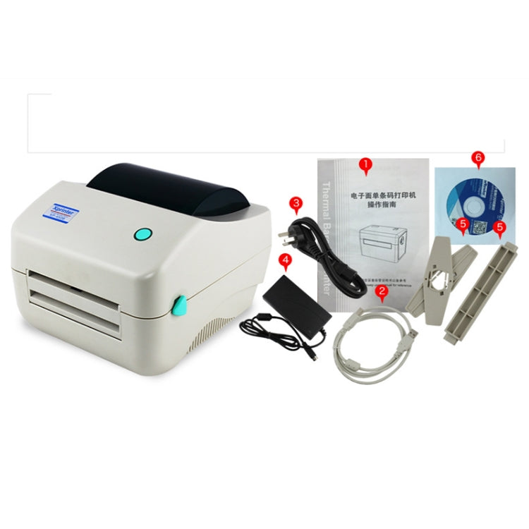 Xprinter XP-450B USB Port Supermarket Cashier Barcode Thermal Printer, US Plug, EU Plug, UK Plug