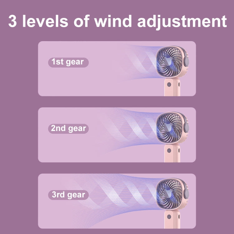 Handheld Portable Mini Multifunctional Fan With Phone Holder Function, Pink Purple with Battery, Yellow Green with Battery, Pink Purple no Battery, Yellow Green no Battery