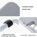 Portable Folding Stool Iron Frame Legs Lightweight Collapsible Chair