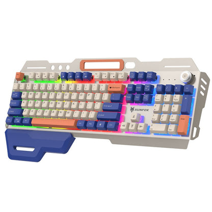 XUNSVFOX K90 Mechanical Feeling Metal Keyboard Gaming Computer Wired Keyboard